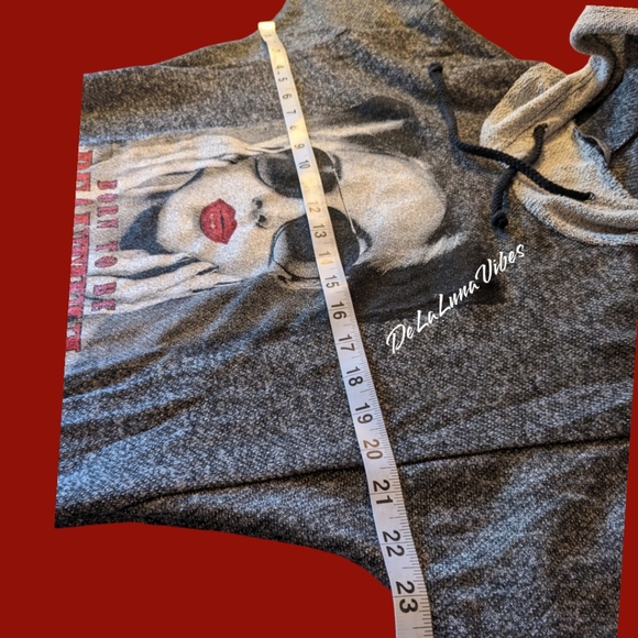 Papaya Juniors Small Glamour Hoodie with Drawstring. "Born to be Beautiful" - Picture 5 of 7